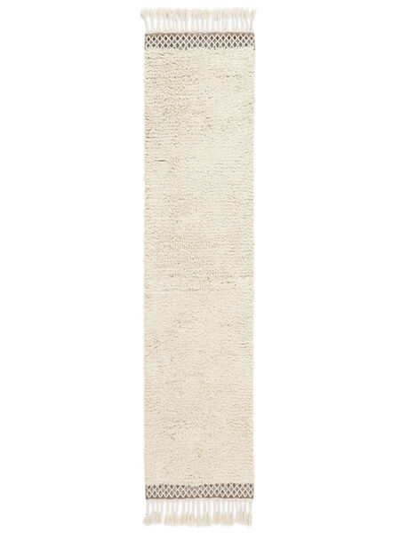 Χαλι Χειροποίητη Ύφανση Dixon Χαλι - Κρέμα Λευκό 80X350 Χαλι Διαδρομοσ Κρέμα Λευκό (Μαλλί, Ινδικά)