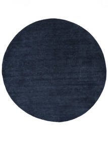  Χειροκίνητου Αργαλειού - Σκούρο Μπλε Χαλι Ø 150 Σύγχρονα Στρογγυλο Σκούρο Μπλε (Μαλλί, )