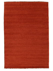  Χειροκίνητου Αργαλειού Fringes - Κόκκινο Σκουριάς/Κόκκινα Χαλι 160X230 Σύγχρονα Κόκκινο Σκουριάς/Κόκκινα (Μαλλί, )