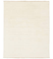  Χειροκίνητου Αργαλειού Fringes - Λευκό Ελεφαντόδοντο Χαλι 200X250 Σύγχρονα Λευκό Ελεφαντόδοντο (Μαλλί, )