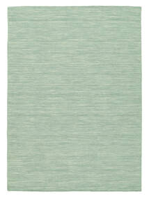  Κιλίμ Loom - Mint Λαδί Χαλι 160X230 Σύγχρονα Χειροποίητη Ύφανση Παστέλ Πράσινο/Τυρκουάζ Μπλε (Μαλλί, Ινδικά)