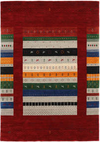  160X230 Loribaf Loom Designer Χαλι - Σκούρο Κόκκινο/Πολύχρωμα Μαλλί, 