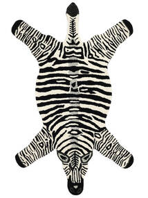  100X155 Χαλι Παιδιά Μικρό Zebra Χαλι - Μαύρα/Λευκό 