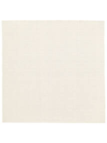  Κιλίμ Loom - Υπόλευκο Χαλι 250X250 Σύγχρονα Χειροποίητη Ύφανση Τετράγωνο Μπεζ/Λευκό/Κρεμ Μεγαλα (Μαλλί, Ινδικά)