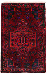  Hamadan Χαλι 150X225 Ανατολής Χειροποιητο Μαύρα/Σκούρο Κόκκινο (Μαλλί, Περσικά/Ιρανικά)