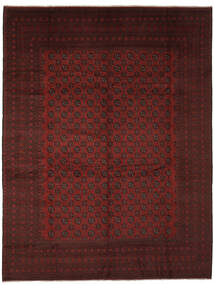  Afghan Fine Χαλι 290X388 Ανατολής Χειροποιητο Μαύρα/Σκούρο Κόκκινο Μεγαλα (Μαλλί, )