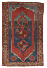 145X225 Χαλι Πολύτιμα Λόγω Παλαιότητας Lori Pambak Ca. 1900 Ανατολής Σκούρο Κόκκινο/Μαύρα (Μαλλί, Αζερμπαϊζανά/Ρωσικά)