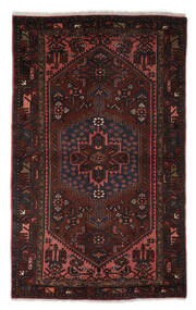 Χαλι Ανατολής Zanjan 132X214 Μαύρα/Σκούρο Κόκκινο (Μαλλί, Περσικά/Ιρανικά)