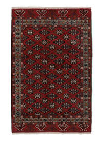  Turkaman Χαλι 163X248 Ανατολής Χειροποιητο Μαύρα/Σκούρο Κόκκινο (Μαλλί, )