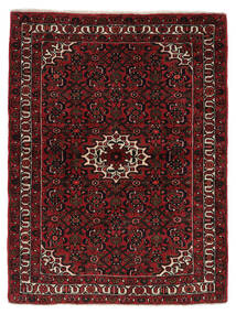 Χαλι Ανατολής Hosseinabad 115X150 Μαύρα/Σκούρο Κόκκινο (Μαλλί, Περσικά/Ιρανικά)